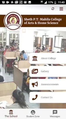 P T Mahila College android App screenshot 1